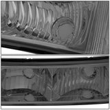 03-07 Chevrolet Avalanche Silverado Smoke Bumper Lights 2PC
