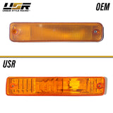 1990-1991 Honda Crx Depo Crystal 脢Amber Bumper Lights