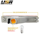 1990-1991 Honda Crx Depo Crystal 脢Amber Bumper Lights