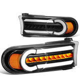 07-14 Toyota FJ Cruiser 3D Style LED DRL Bumper Lights - Black/Amber