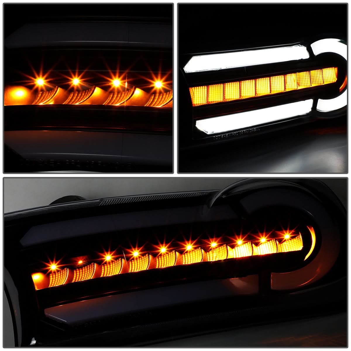 07-14 Toyota FJ Cruiser 3D LED DRL Bumper Lights 2PC Smoke