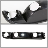 99-07 GMC Sierra Yukon Black Amber Corner Bumper Lights 2PC