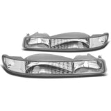 99-07 GMC Sierra Yukon Chrome Clear Corner Bumper Lights 2PC Kit