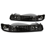 99-07 GMC Sierra/Yukon Smoke Corner Bumper Lights 2PC