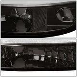 99-07 GMC Sierra/Yukon Smoke Corner Bumper Lights 2PC