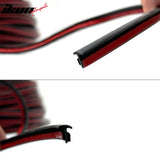 Universal 39'' T Rubber Molding Tape Black Front Hood Protector Guard