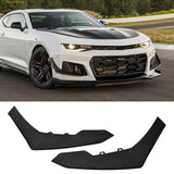 2016-2024 Chevrolet Camaro 1LE Style 2PCS Front Bumper Side Canards PP