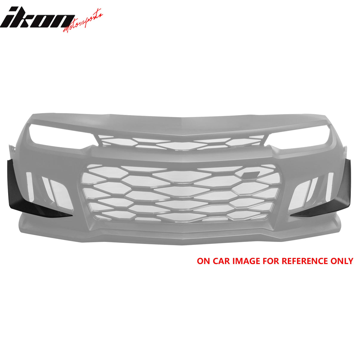 2014-2024 Chevrolet Camaro ZL1 Style Gloss Black Side Canards ABS 2PCS