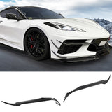 2020-2025 Chevrolet Corvette IKON Front Canard Splitter Carbon Fiber