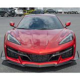 2023-2025 Chevrolet Corvette C8 Z06 Front Bumper Canards Carbon Fiber