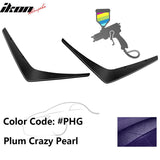 2015-2023 Dodge Charger SRT 2PC Painted Front Bumper Canard PP