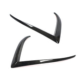 2021-2026 Tesla Model S Gloss Black Front Canard Splitter Carbon Fiber