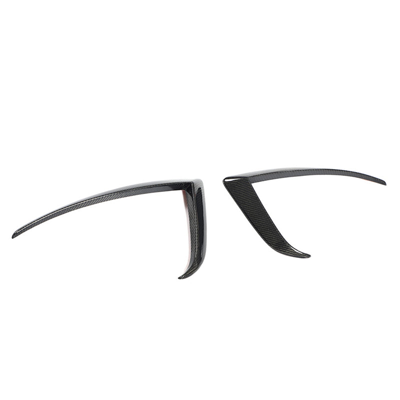 2021-2026 Tesla Model S Gloss Black Front Canard Splitter Carbon Fiber