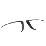 2021-2026 Tesla Model S Gloss Black Front Canard Splitter Carbon Fiber