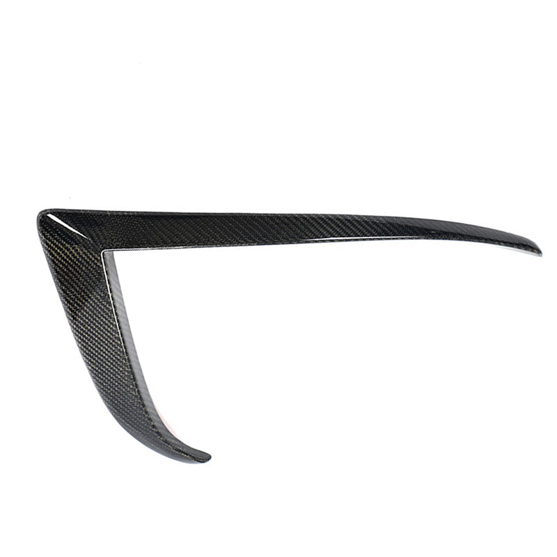 2021-2026 Tesla Model S Gloss Black Front Canard Splitter Carbon Fiber