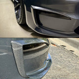 2021-2026 Tesla Model S Gloss Black Front Canard Splitter Carbon Fiber