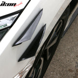 Universal V3 Style Front Bumper Lip Canards Splitters Fin 4Pc CF