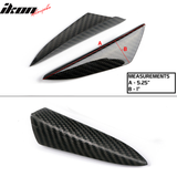 Universal V3 Style Front Bumper Lip Canards Splitters Fin 4Pc CF