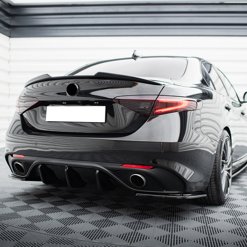 Rear Bumper Diffuser for Alfa Romeo Giulia 2017-2026 MX Style Unpainted PU