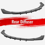 2023-2026 Alfa Romeo Tonale IKON Style Rear Bumper Diffuser 3PCS Gloss Black ABS