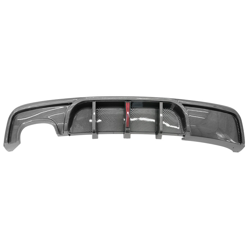 2008-2013 BMW 1-Series MP Rear Diffuser W/ LED Carbon Fiber Print ABS