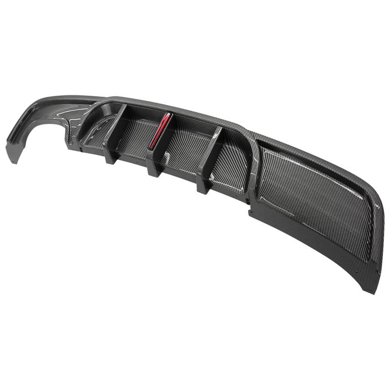 2008-2013 BMW 1-Series MP Rear Diffuser W/ LED Carbon Fiber Print ABS