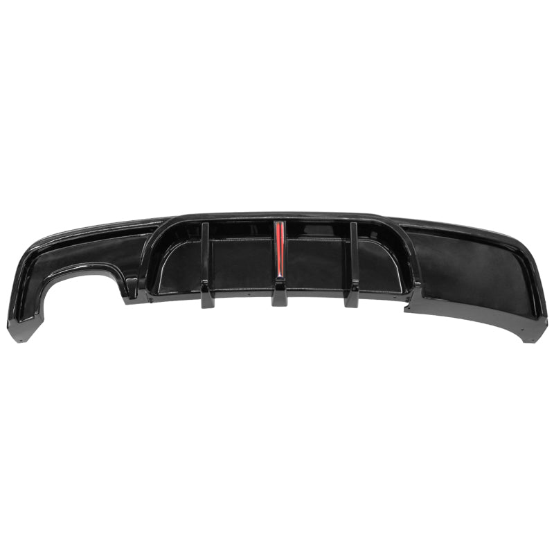 2008-2013 BMW 1-Series E82 E88 MP Rear Diffuser W/ LED Gloss Black ABS
