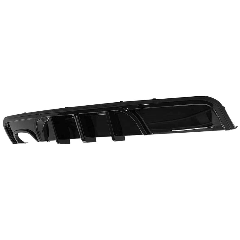 2008-2013 BMW 1-Series E82 E88 MP Rear Diffuser W/ LED Gloss Black ABS