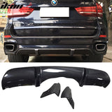 2014-2018 BMW F15 X5 MT MP Style 3PC Rear Diffuser Carbon Fiber