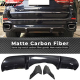 2014-2018 BMW F15 X5 MT MP Style 3PC Rear Diffuser Carbon Fiber