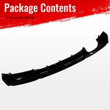 2012-2018 BMW 3 Series F30 F31 M Sport Rear Bumper Diffuser Lip Single Side Dual Exhaust Gloss Black PP