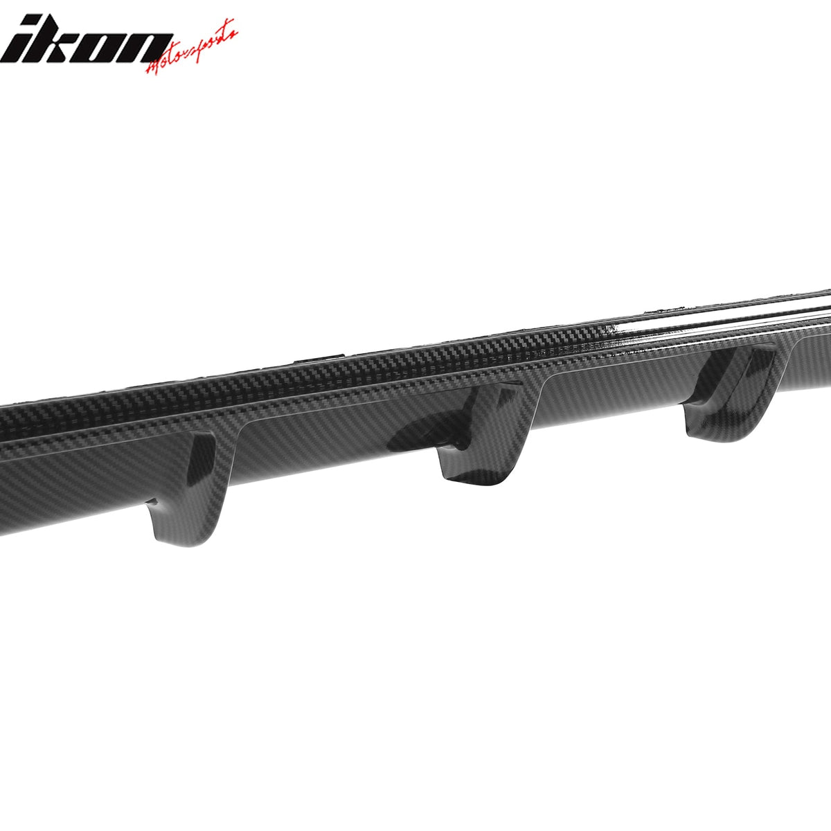 2012-2018 BMW 3 Series F30 F31 M Sport Rear Bumper Diffuser Lip Dual Side Single Exhaust Carbon Fiber Print PP