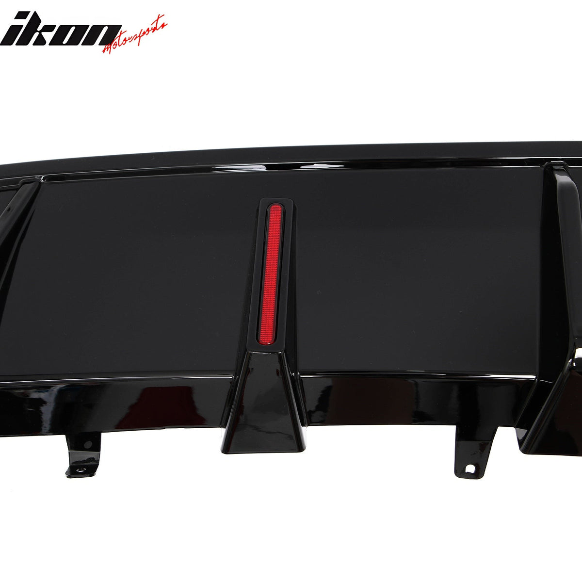 2019-2026 BMW X5 G05 M Sport Rear Diffuser Lip W/ LED Brake Light Gloss Black PP