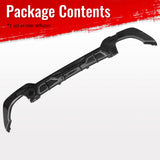 2019-2022 BMW Pre LCI G20 3 Series Rear Bumper Diffuser Lip M340 Style Square Tips Gloss Black