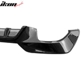 2019-2022 BMW Pre LCI G20 3 Series Rear Bumper Diffuser Lip M340 Style Square Tips Gloss Black