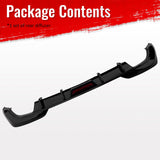 2019-2022 BMW Pre LCI G20 3 Series M340 Style Gloss Black Rear Bumper Diffuser w/ LED Light