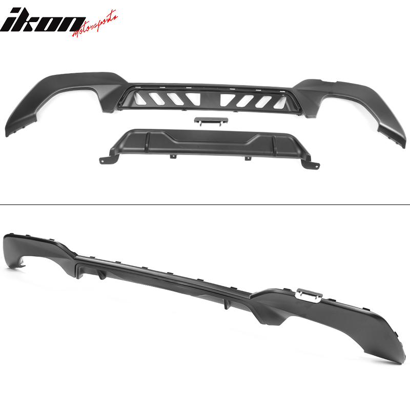 2019-2022 BMW 330i M-Tech M Sport Matte Black PP Rear Lip Diffuser