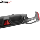 2017-2023 BMW G30 G31 G38 5 Series F90 M5 CS Style Rear Bumper Diffuser w/ LED Light Carbon Fiber Print PP