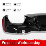 2017-2023 BMW G30 G31 G38 5 Series F90 M5 CS Style Rear Bumper Diffuser w/ LED Light Gloss Black PP