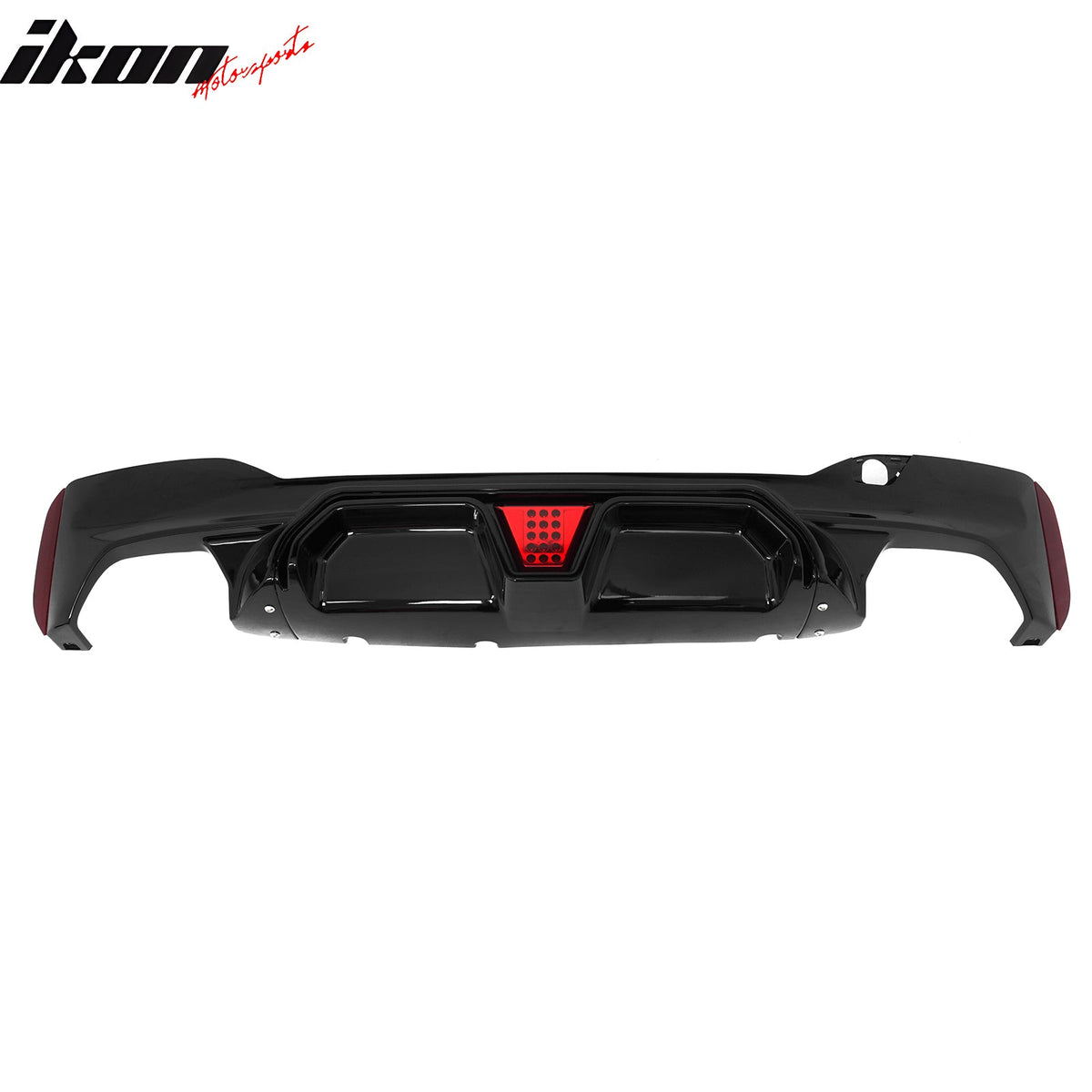 2017-2023 BMW G30 5 Series Rear diffuser w/LED Gloss Black M5 CS Style