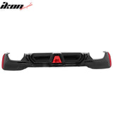 2017-2020 BMW G30 5 Series CS Style Rear Diffuser w/ LED Black Quad Exhaust