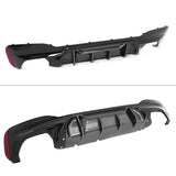 2017-2023 BMW G30 Rear Diffuser M5 MP Style Gloss Black& CF Print Fin