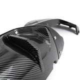 2017-2023 BMW G30 Rear Diffuser M5 MP Style Gloss Black& CF Print Fin
