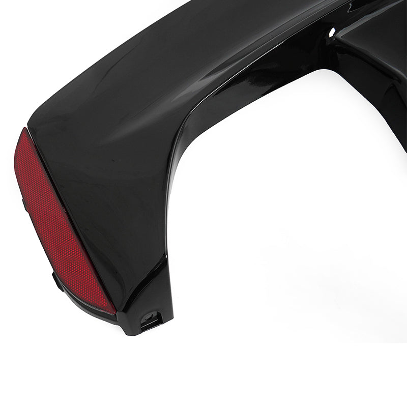 2017-2023 BMW G30 Rear Diffuser M5 MP Style Gloss Black& CF Print Fin