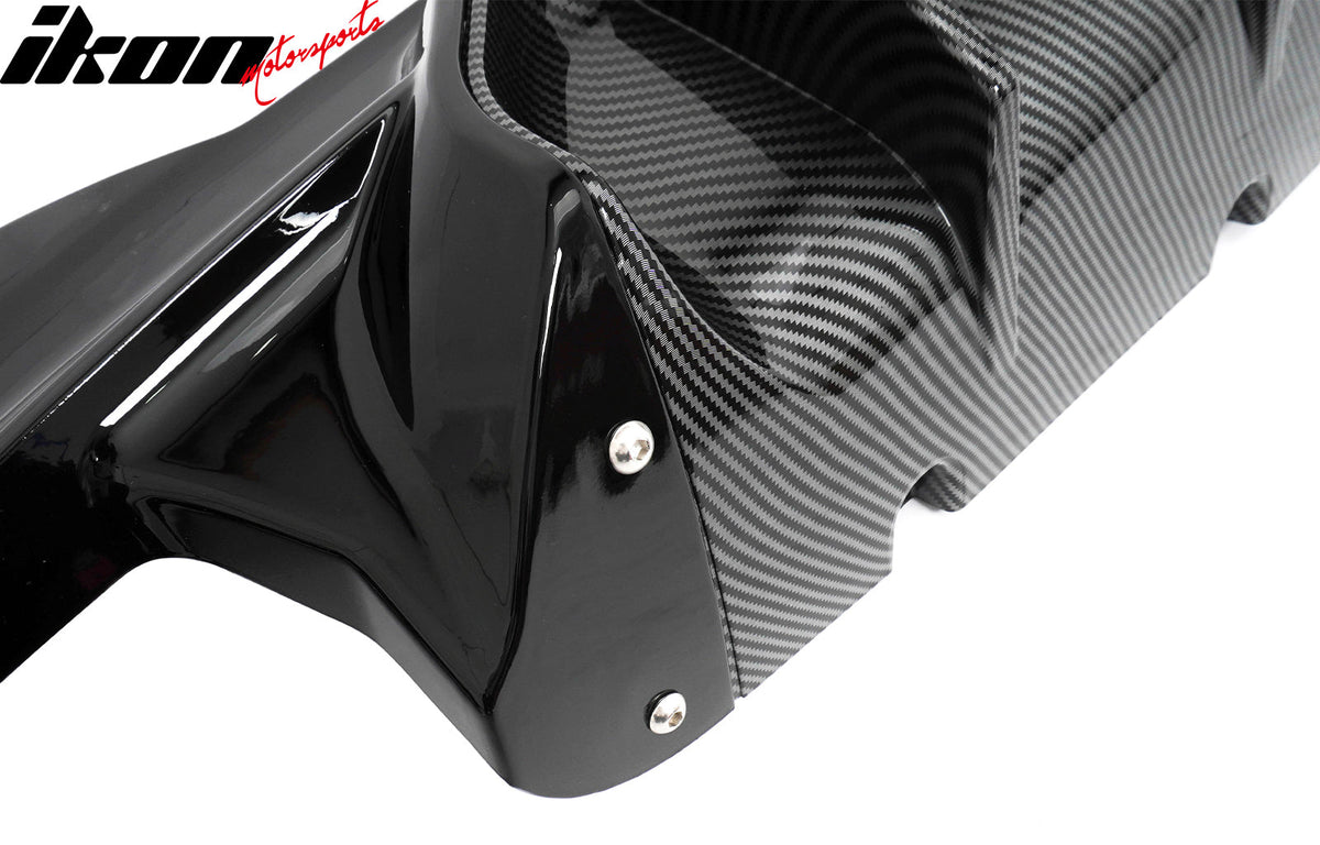 2017-2020 BMW G30 5 Series MP Style Rear Diffuser+ Silver Quad Exhaust