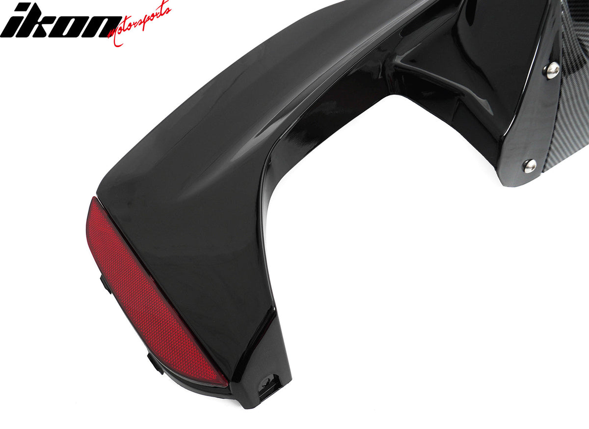 2017-2020 BMW G30 5 Series MP Style Rear Diffuser+ Black Quad Exhaust