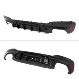2017-2023 BMW G30 5 Series Gloss Black PP Rear Diffuser M5 MP Style
