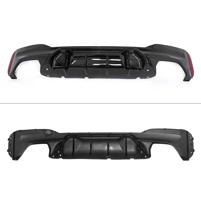 2017-2023 BMW G30 5 Series Gloss Black PP Rear Diffuser M5 MP Style
