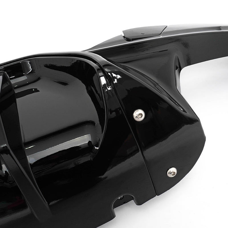 2017-2023 BMW G30 5 Series Gloss Black PP Rear Diffuser M5 MP Style