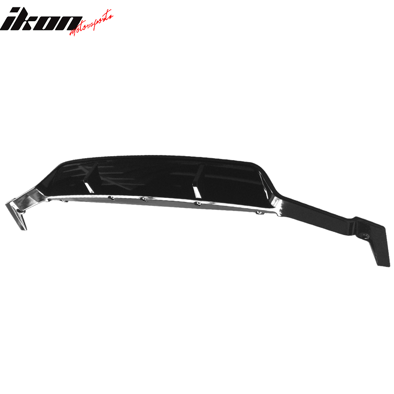 2017-2020 BMW G30 5 Series 3D Style Glossy Black Rear Bumper Diffuser